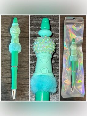 Bubblegum machine beaded pen